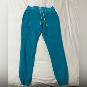 Figs brand teal medium tall Zamora style pants